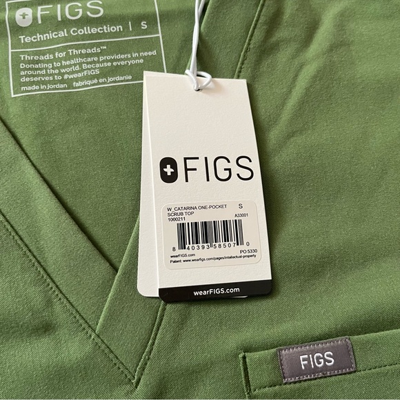 FIGS- Set Zamora & Catarina in fern (green color) - Picture 9 of 9